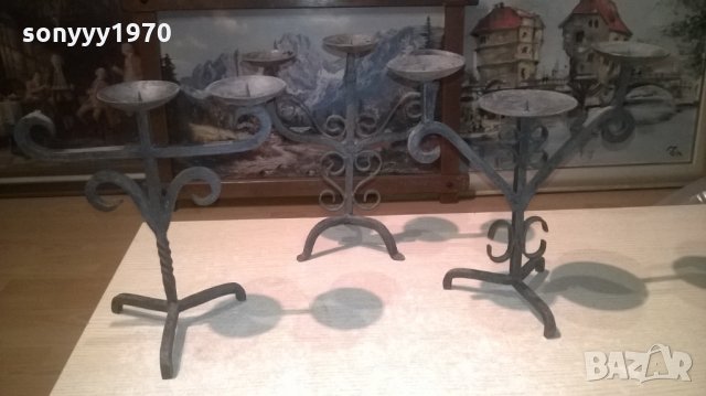 свещници от ковано желязо-антики, снимка 8 - Колекции - 28028048
