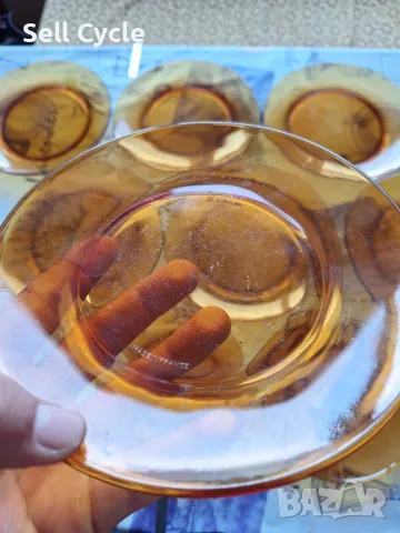 ✅ СЪТКЛЕНИ ЧИНИИ - ЖЪЛТИ ❗, снимка 3 - Чинии - 47426263