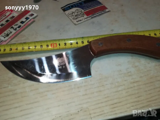 НОЖ КРИВ С ДЪРВЕНА ДРЪЖКА 1111241047, снимка 6 - Ножове - 47922592