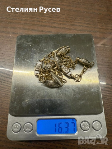 16.37гр 56см мъжки златен ланец версаче / златно колие / синджир / ланец / злато / златен / GOLD 585, снимка 2 - Колиета, медальони, синджири - 52028592