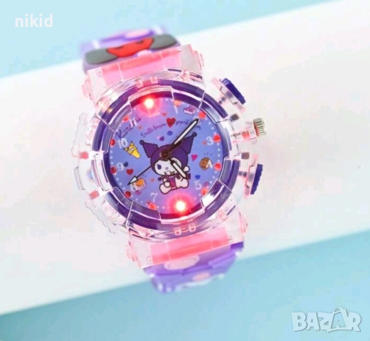 светещ детски Kuromi Куроми ръчен часовник, снимка 3 - Детски - 51762918
