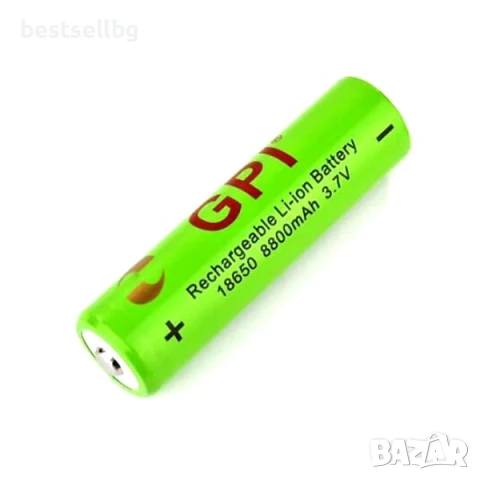 Акумулаторна батерия GPI 18650 3.7V 8800mAh за челници фенери прожектори лазери къмпинг лампи, снимка 2 - Друга електроника - 50820784