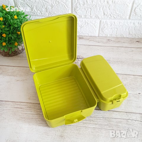 3150 Двойна кутия за храна с отделно отварящи се капаци, снимка 3 - Кутии за храна - 38318342