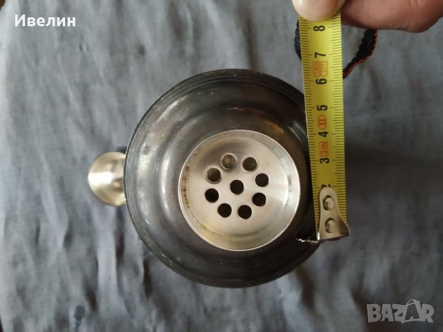 посребрен метален съд, снимка 4 - Антикварни и старинни предмети - 32883469