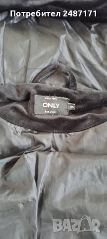 Черно топло дамско кадифено яке с качулка, снимка 4 - Якета - 52795982