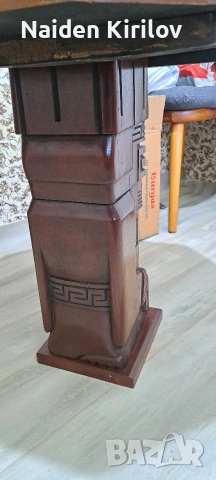 дървена маса за шах, снимка 6 - Антикварни и старинни предмети - 53578146