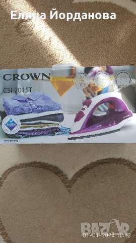 Нова парна ютия Crown, снимка 1 - Ютии - 43609698