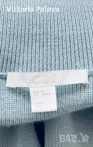COS Швеция 100% вълна пуловер- кейп овърсайз, снимка 13 - Блузи с дълъг ръкав и пуловери - 52470933