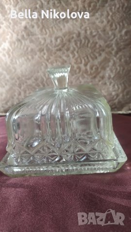 стъклен съд за масло , снимка 3 - Антикварни и старинни предмети - 43139172