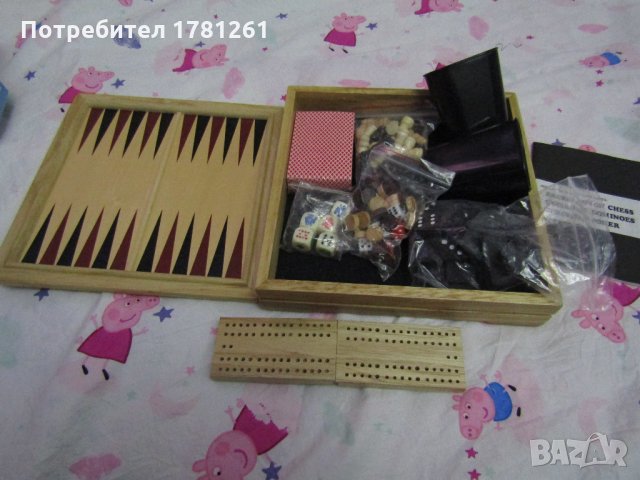 Дървена игра 7в1, снимка 5 - Настолни игри - 32320613