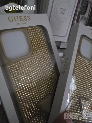 Промо!!! GUESS гърбове за iPhone 15 Pro , 15 Pro Max, снимка 2 - Калъфи, кейсове - 51840965