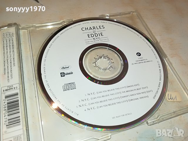 CHARLES & EDDY NYC CD MADE IN HOLLAND 0904231723, снимка 11 - CD дискове - 40311581