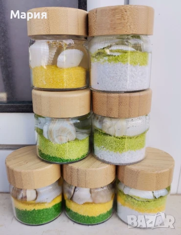 Бурканчета с гел восък , снимка 3 - Декорация за дома - 50667316