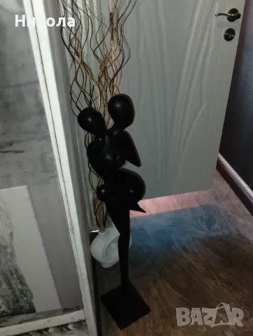 Висока женска дървена фигура-70см, снимка 11 - Декорация за дома - 50357842