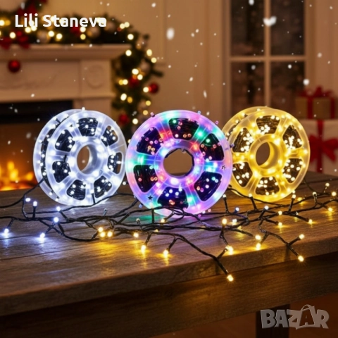 Водоустойчиви Коледни Led лампички   Звездно небе -   50 метра  240 светлини. , снимка 16 - Декорация за дома - 52925999