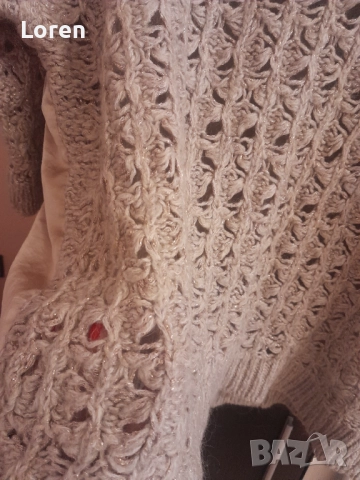 *Summum woman*Блузка плетена отпред,сатен отзад с тричетвърт ръкав, снимка 7 - Блузи с дълъг ръкав и пуловери - 52648869