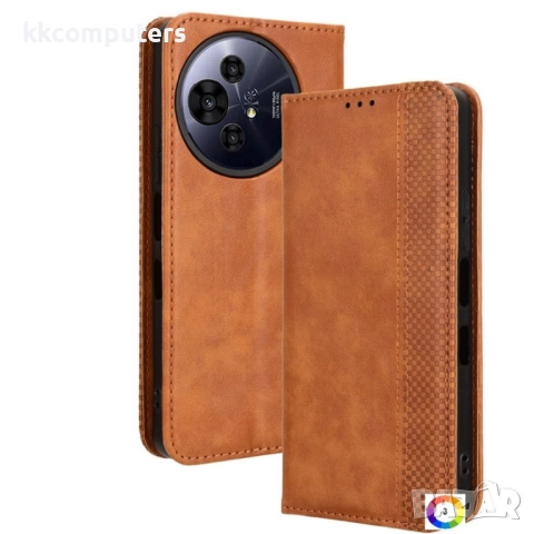 TCL 50 Pro Nxtpaper 5G / 50 Nxtpaper 5G Retro Texture Wallet Кожен Калъф и Протектор, снимка 3 - Калъфи, кейсове - 52611153