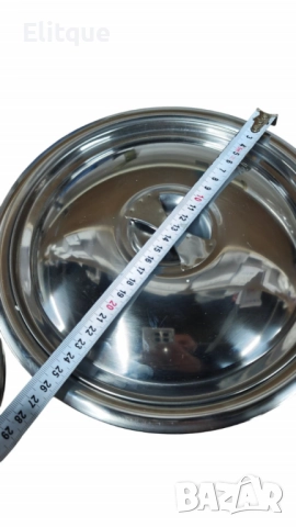 Комплект купи с капак в различни размери от неръждаема стомана - 3 бр., снимка 12 - Други - 52743925