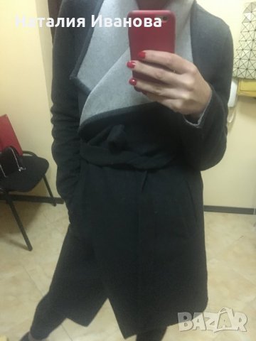 Палто от вълна - тип Прегърни ме, снимка 3 - Палта, манта - 28147592