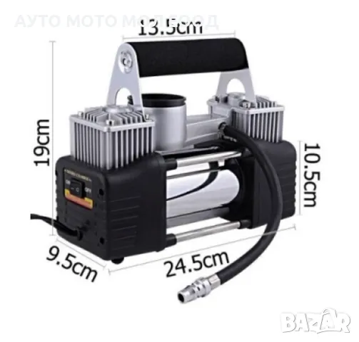 Автомобилен Метален Компресор 2 цилиндъра 12V, снимка 8 - Аксесоари и консумативи - 48261107