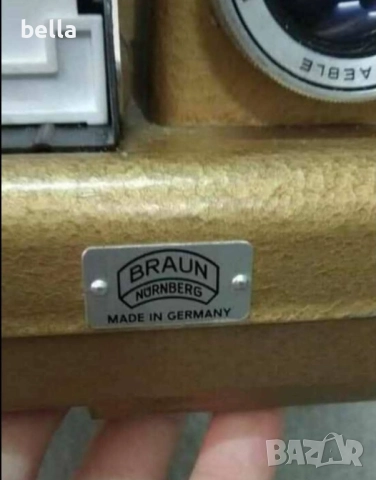 Един от първите слайд проектори-Paximat от Карл Браун,Германия,-50 те годиини,работещ,с куфар , снимка 3 - Антикварни и старинни предмети - 52463215