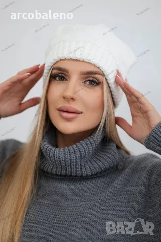 Дамска зимна шапка Nastia, 8цвята , снимка 8 - Шапки - 47512172