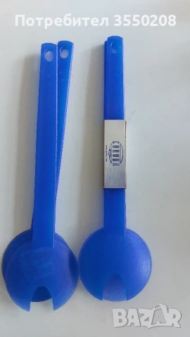 Комплект вилица и лъжица за сервиране, снимка 1