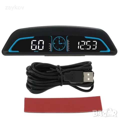 Универсален автомобилен HUD дисплей, цифров GPS, снимка 5 - Други инструменти - 47294842