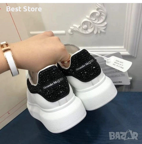 Alexander McQueen Дамски Маратонки С Камъни 36-40 Номер 