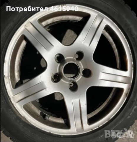 MAZDA МАЗДА 4бр.италиански алуминиеви джанти 16" 5х114,3мм 7J ЕТ35 +4бр зимни гуми 205/55/16, снимка 3 - Гуми и джанти - 52941890