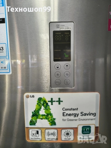 Хладилник с фризер LG, снимка 3 - Хладилници - 52737405