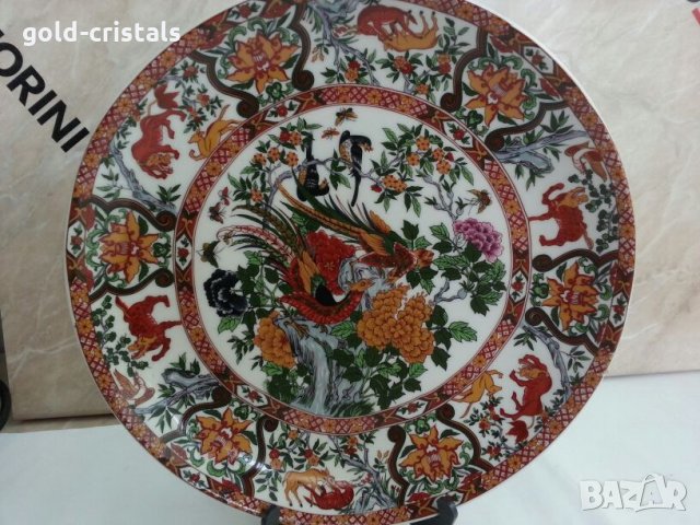 китайска порцеланова чиния ръчна изроботка, снимка 6 - Антикварни и старинни предмети - 26223816