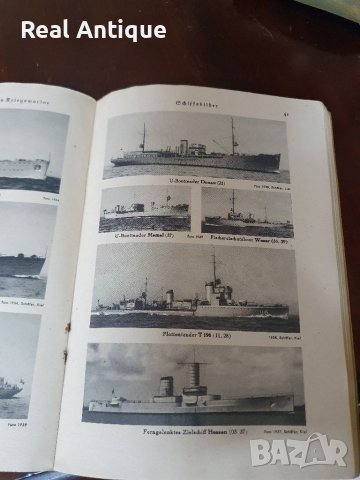 Антикварна немска книга- Германски военен флот- 1940 г, снимка 4 - Антикварни и старинни предмети - 39396701