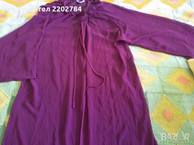 Дамски копринен комплект халат и нощница.Дамски потник 4ХЛ,4XL, снимка 3 - Нощници - 32916057