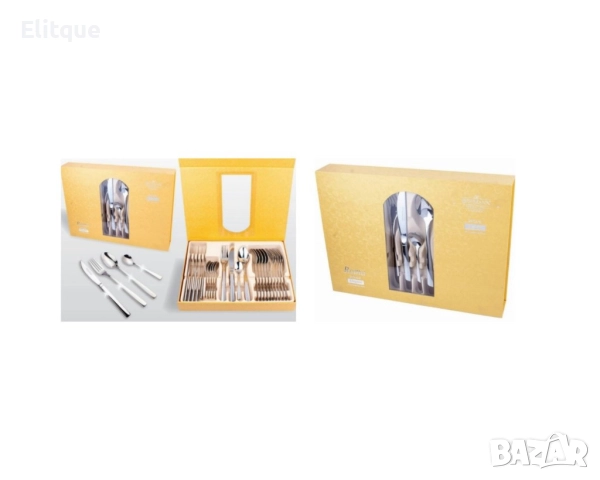 Комплект прибори за хранене Bohmann, Неръждаема стомана, 24 бр., Инокс, снимка 6 - Прибори за хранене, готвене и сервиране - 52897510