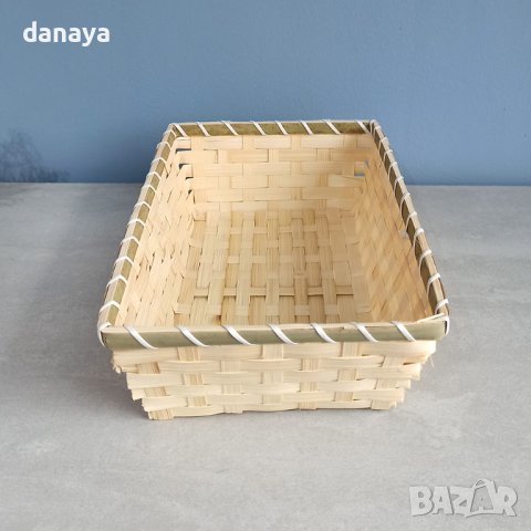 3646 Голям плетен панер, 30 x 20 см, снимка 3 - Кутии за храна - 40108969