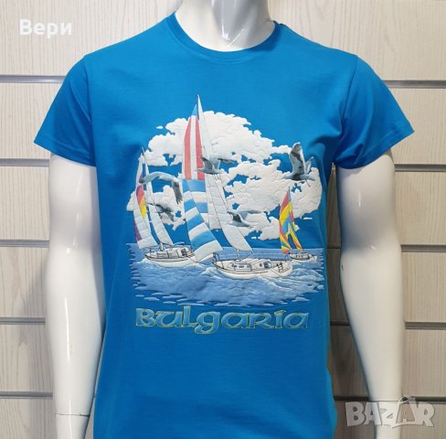 Нова мъжка тениска с трансферен печат България, Яхти