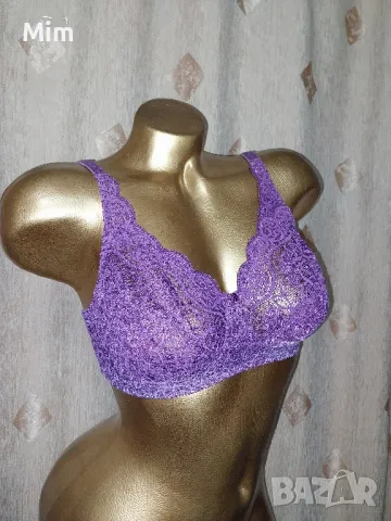 Triumph 85 B Лилав дантелен сутиен , снимка 2 - Бельо - 48973027