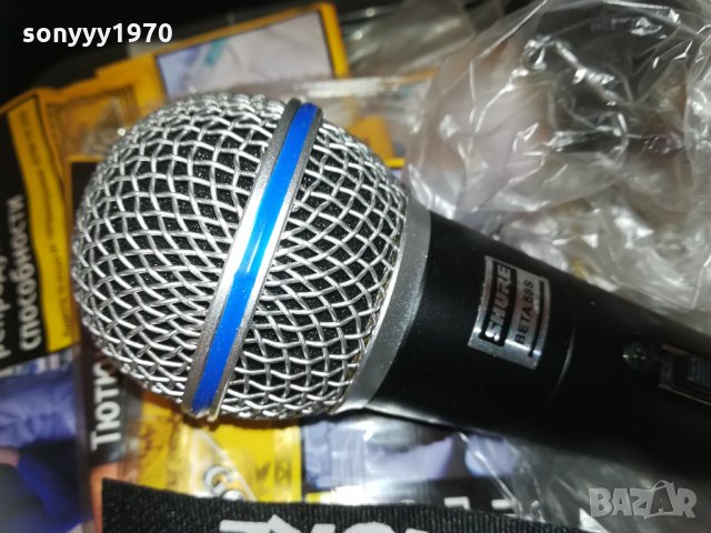 shure beta sm58s-profi microphone swiss 0104211707, снимка 6 - Микрофони - 32387591