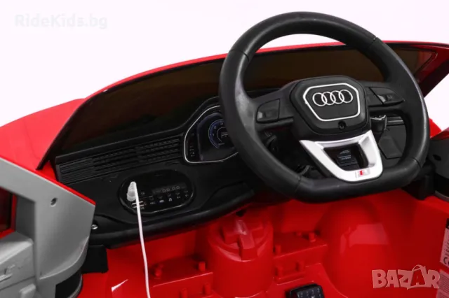 Audi Q8 12V – Детски акумулаторен джип, Червено, EVA гуми, снимка 6 - Детски велосипеди, триколки и коли - 50426865