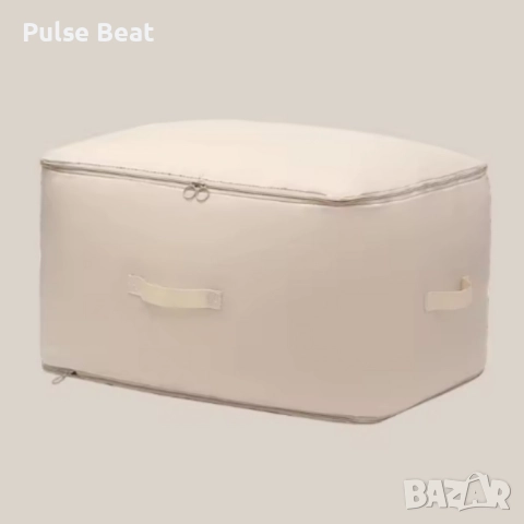 Компресионна чанта с цип за съхранение на обемни текстили Compressed Cotton Quilt Bag -, снимка 5 - Чанти - 52394820