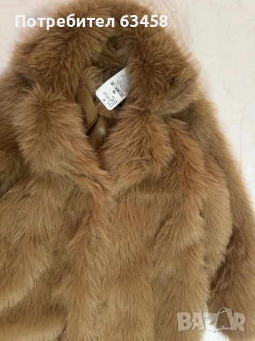 Дамско палто с косъм размер М, снимка 2 - Палта, манта - 53393815