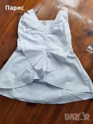 Ефекта детска рокля с панделка, снимка 3 - Детски рокли и поли - 28648794