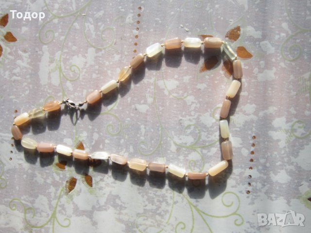 Страхотно сребърно колие с камъни котешко око , снимка 4 - Колиета, медальони, синджири - 35112008