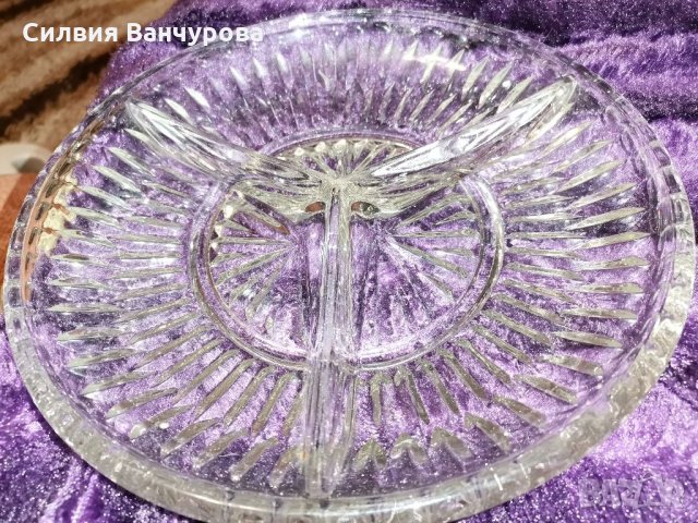 Кристално плато за мезета, ордьоври