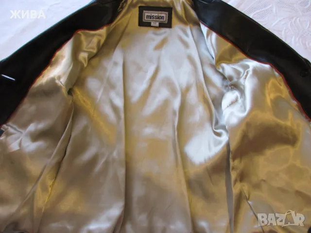 MISSION ЕСТЕСТВЕНА КОЖА черно дамско сако, снимка 8 - Сака - 49685412