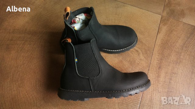 KAVAT Nymölla XC Black Kids Leather Shoes Размер EUR 30 детски боти с вълна естествена кожа 194-13-S
