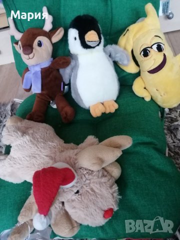 Коледни симпатични плюшени играчки - еленче, пингвинче, маймунка. , снимка 18 - Плюшени играчки - 30896832