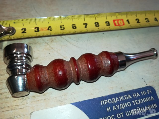 ЛУЛА ЗА ПУШЕНЕ-МЕТАЛ И ДЪРВО 1101241132, снимка 2 - Лули - 43757958