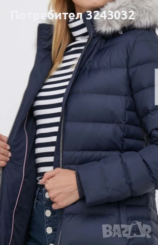 Дамско пухено яке Tommy Hilfiger, снимка 4 - Якета - 52426452